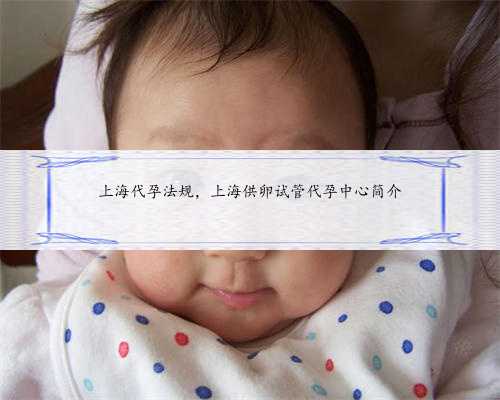 上海代孕法规，上海供卵试管代孕中心简介