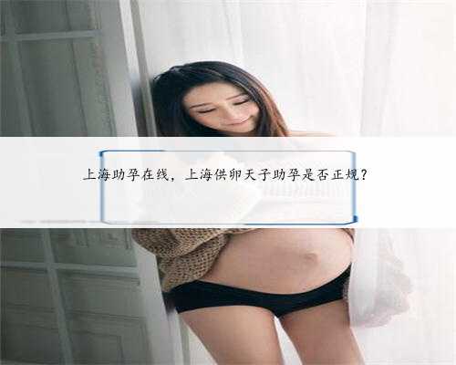 上海助孕在线，上海供卵天子助孕是否正规？